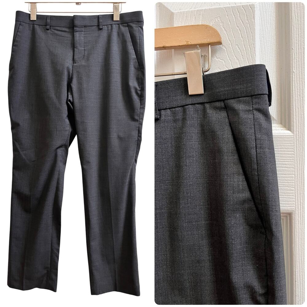 Express Men’s Charcoal Gray Wool Blend Lightweight Pant Tag Size 32x30 Office